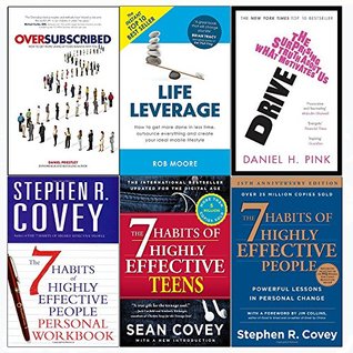 Read Online Oversubscribed, drive, life leverage, 7 habits of highly effective people and teens and personal workbook 6 books collection set - Daniel Priestley | PDF