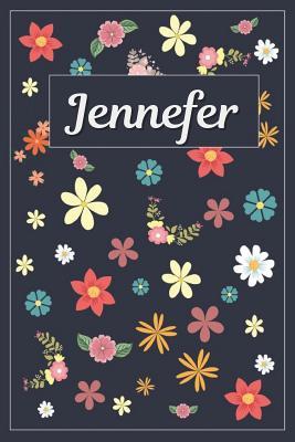 Download Jennefer: Lined Writing Notebook with Personalized Name 120 Pages 6x9 Flowers -  file in ePub
