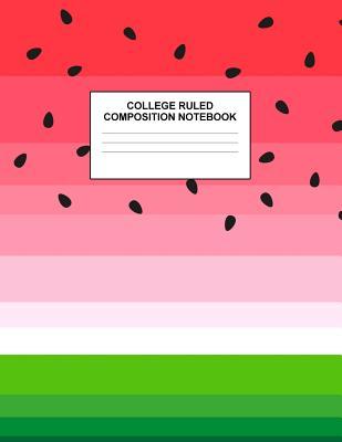 Read Online College Ruled Composition Notebook: Cute Blank Lined Journal to Write In with White Paper Rule Pages for School Subject and Writing Pad: Design Code A4 3678 - Nifty Prints file in ePub